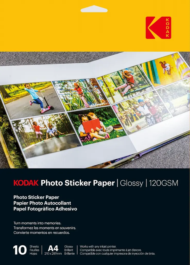 KODAK Photo Sticker Paper Glossy A4 120g 10 sheets
