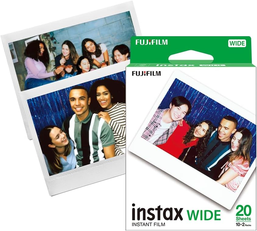 FUJIFILM INSTAX Wide Instant Film – Twin Pack (20 Exposures)