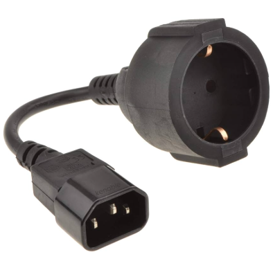 Power Adapter Cable IEC C14 to 3-Pin