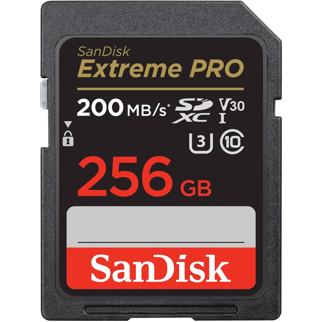 SanDisk Extreme Pro 256GB 200MB/s SDXC UHS-I Memory Card