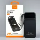 Power Bank TUGII WUW Y100 10000mAh PD22.5W (with cable Type-C+Micro+Lightning+USB)