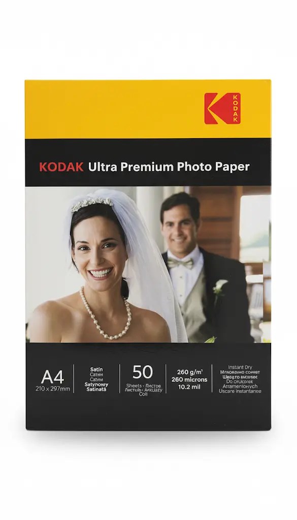 Kodak Ultra Premium Satin Photo Paper A4 260 gsm — 50 Sheets