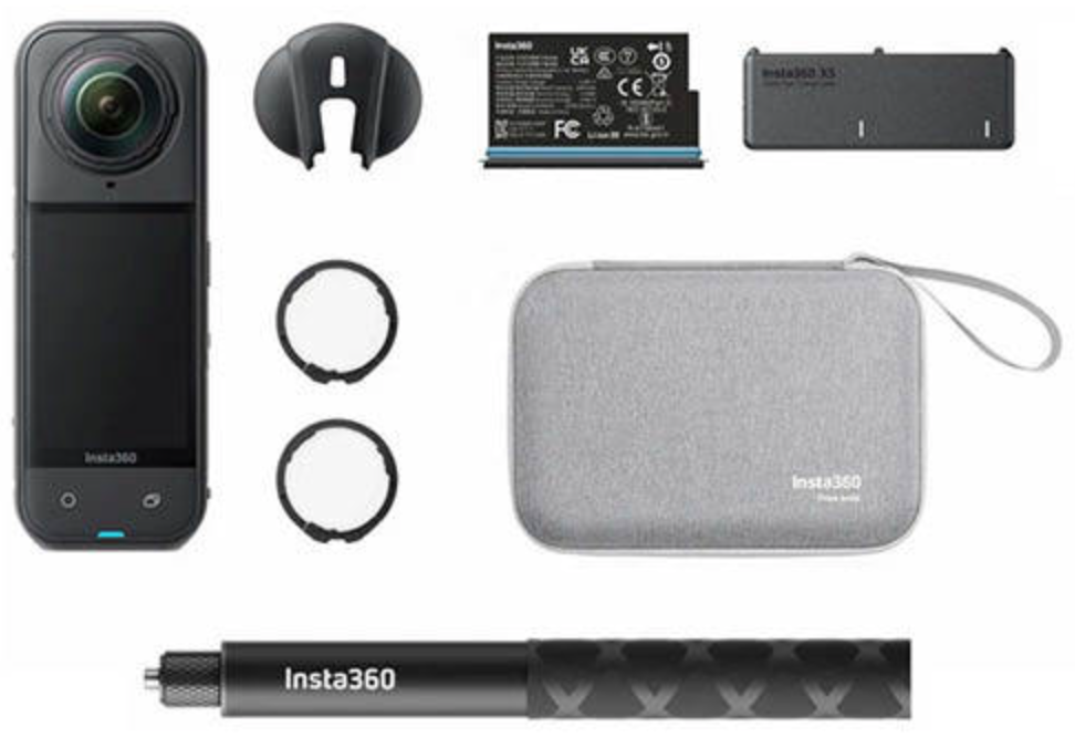 Insta360 X5 Essential Bundle Camera and Accessory