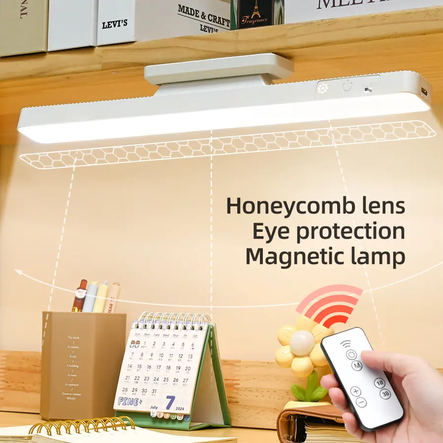 Table Lamp 901 – Super Bright LED Lamp, Touch Control, Remote, Rechargeable, Magnetic ABS