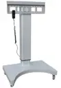 ET-2580-MTP Electric Mobile TV Cart with Wheels for 32"-86" Displays (Black)