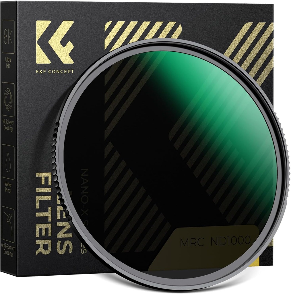K&F Concept Nano-X Series MRC ND1000 Neutral Density Filter (10 Stop)