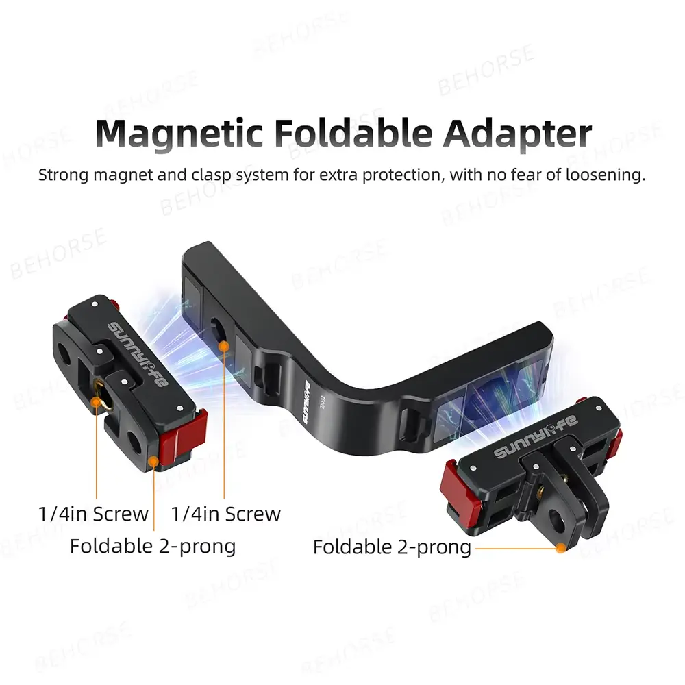 Horizontal-to-Vertical Shooting Bracket with Magnetic Adapter for DJI Osmo 360
