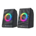 Kisonli L-8080 Mini Multimedia Speaker with RGB LED Lighting, Wired