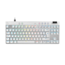 Logitech G PRO X TKL RAPID Wired Gaming Keyboard — White (US INT'L, Linear, EMEA)