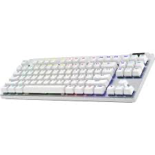 Logitech G PRO X TKL LIGHTSPEED Wireless Gaming Keyboard – White, Tactile Switches