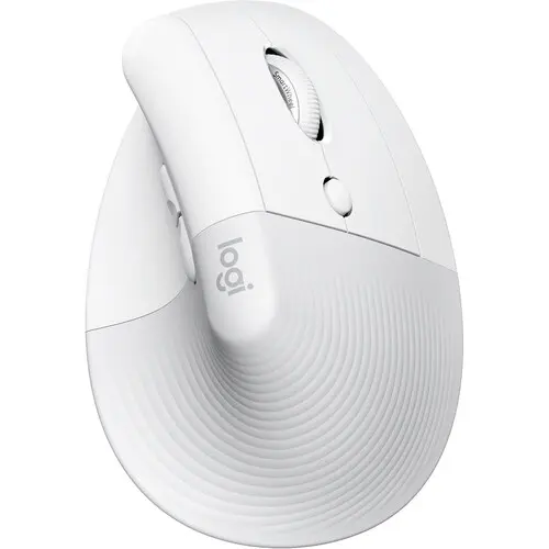 Logitech Lift for Mac Vertical Ergonomic Mouse - Off-White / Pale Grey