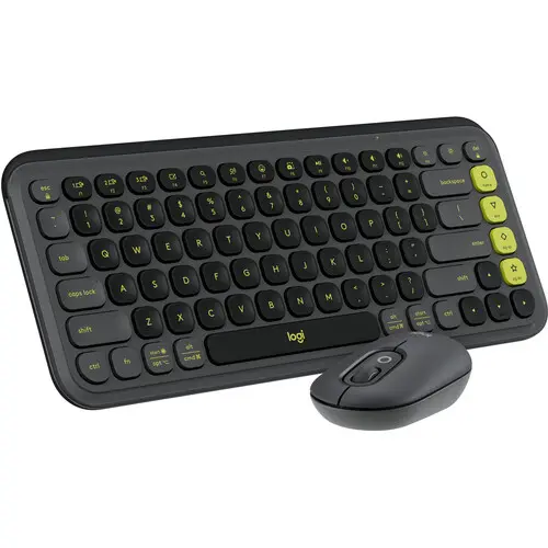 Logitech POP Icon Combo Wireless Keyboard and Mouse – US International Layout, Bluetooth