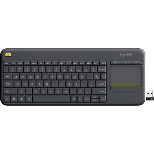 Logitech K400 Plus Wireless Touch Keyboard with Built-In Touchpad - Black