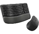 Logitech Wave Keys and Lift Combo – Graphite, 2.4 GHz Wireless