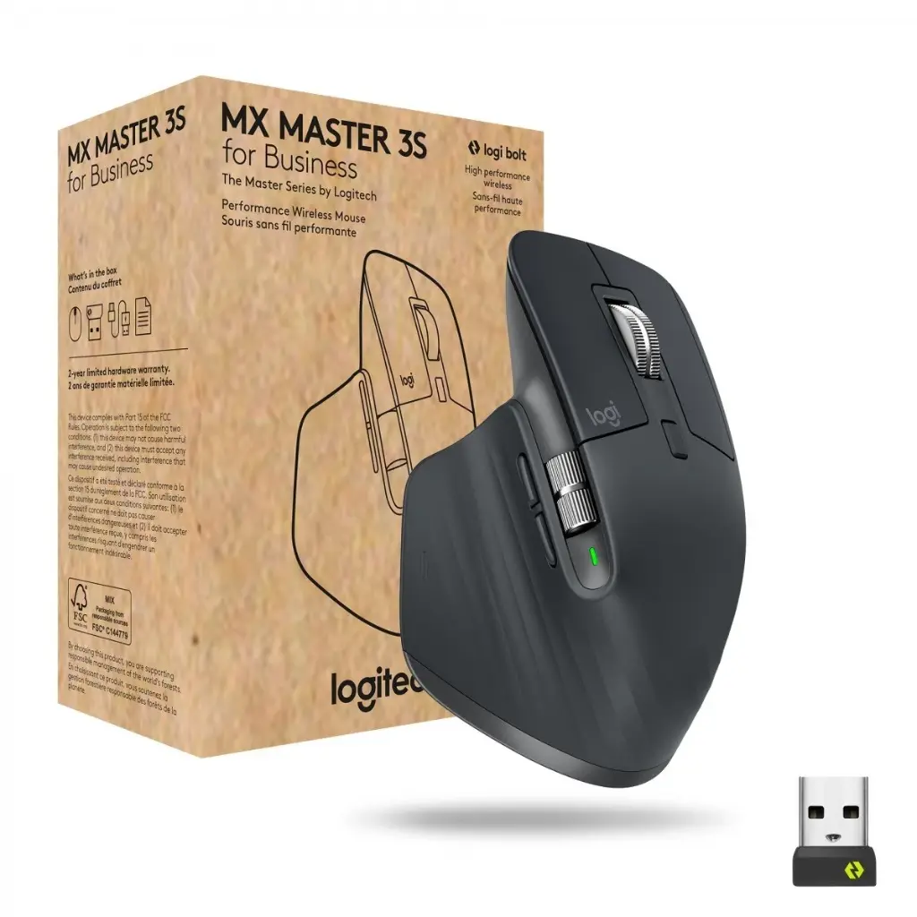 LOGI MX Master 3S Performance Wireless Mouse – Graphite