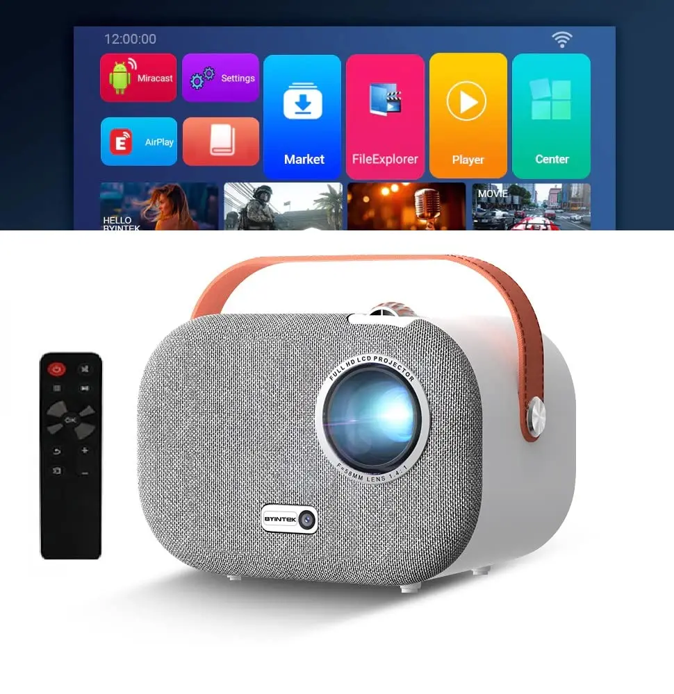 BYINTEK K16 Pro Full HD 1080p Smart Android LED Projector