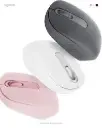Logitech M196 Wireless Mouse – OFF WHITE / GRAPHITE/ ROSE , Bluetooth