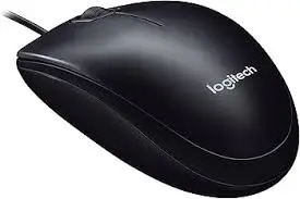 Logitech M90 Wired USB Mouse - 1000 DPI Optical Tracking, Black