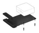 Logitech Compute Mount - Under-Table PC Bracket for Meeting Rooms