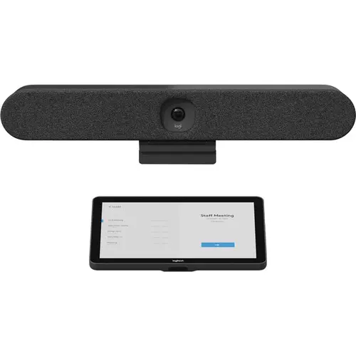 Logitech Rally Bar Huddle + Tap IP All-in-One Video Conferencing System (Graphite) conference