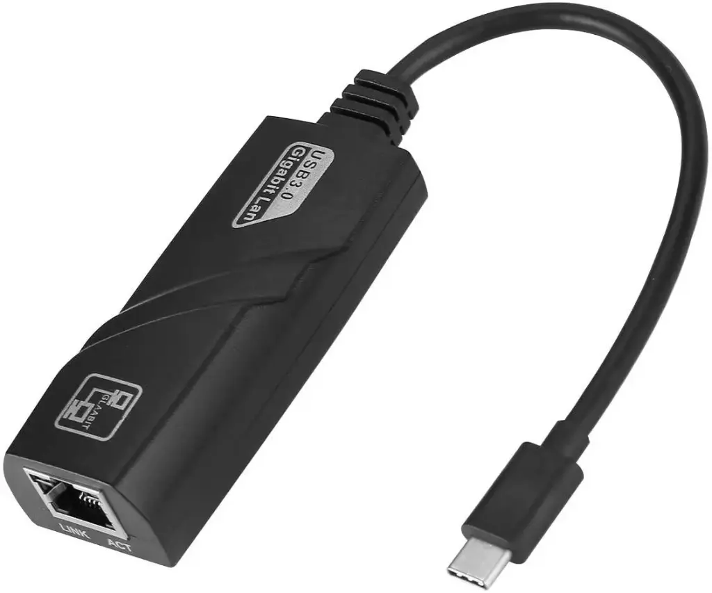 USB Type-C to RJ45 Gigabit Ethernet Adapter (10/100/1000Mbps)