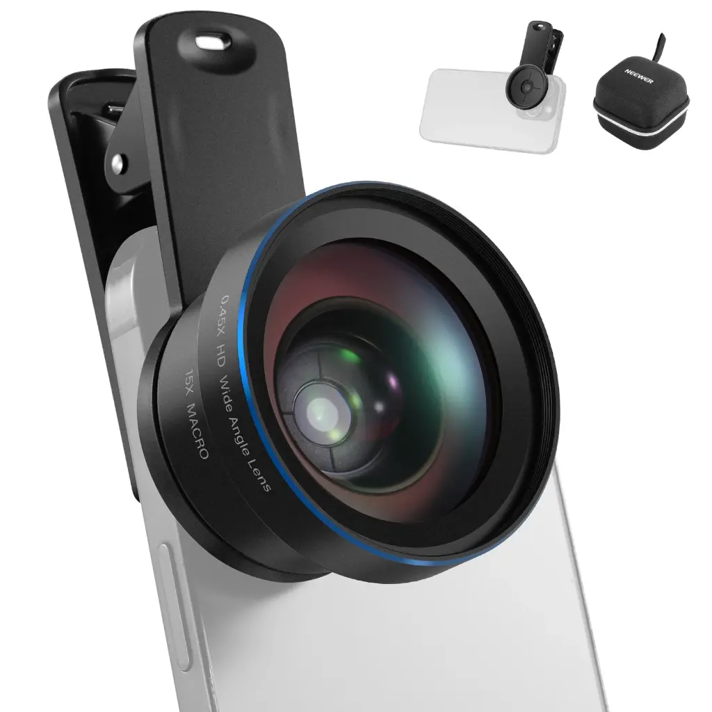 Neewer BASICS LS-67 2-in-1 Phone Lens Kit - 0.45x Wide Angle + 15x Macro (10106124EU)