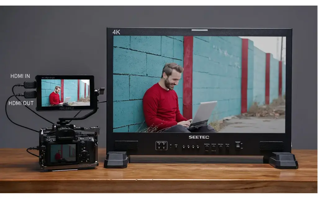 FEELWORLD F5 PROX 5.5 Inch 1600nit High Bright DSLR Camera Field Monitor F970 Install and Power Kit