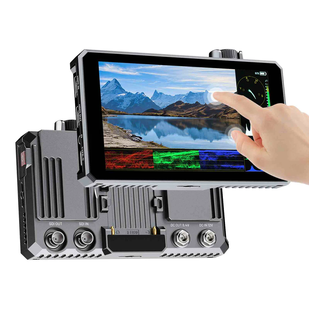 FEELWORLD SC6 6 Inch 1500nit HighBright Aluminium Field DSLR Camera Monitor Touch 3G SDI 4K HDMI60Hz