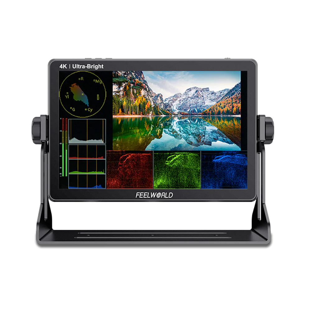 FEELWORLD LUT11S 10.1 Inch 2000nit Touchscreen DSLR Camera Field Monitor 3G SDI 4K HDMI Input Output