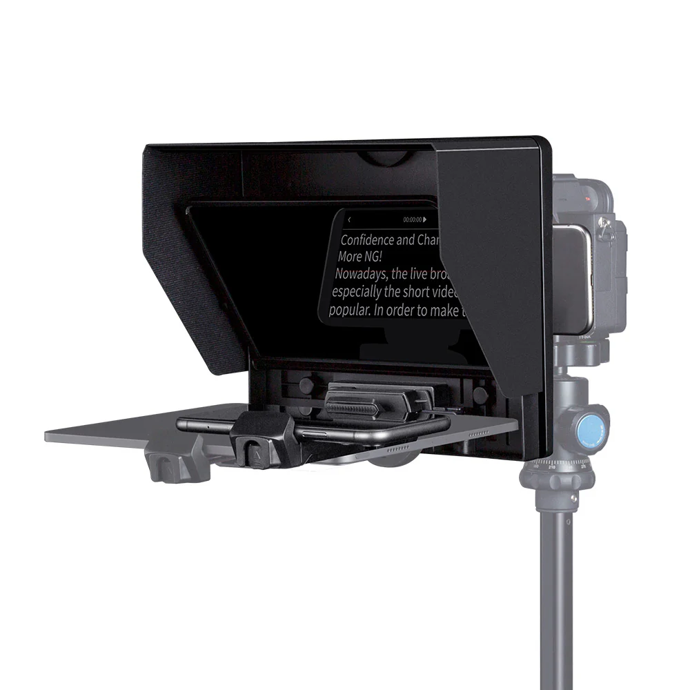 FEELWORLD TP10 Portable 10" Folding Teleprompter for Phone, Tablet and DSLR