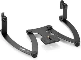 GODOX MF-DB Flexible Flash Bracket with Dual Flash Mounts Aluminum Alloy 360°Rotatable Head 