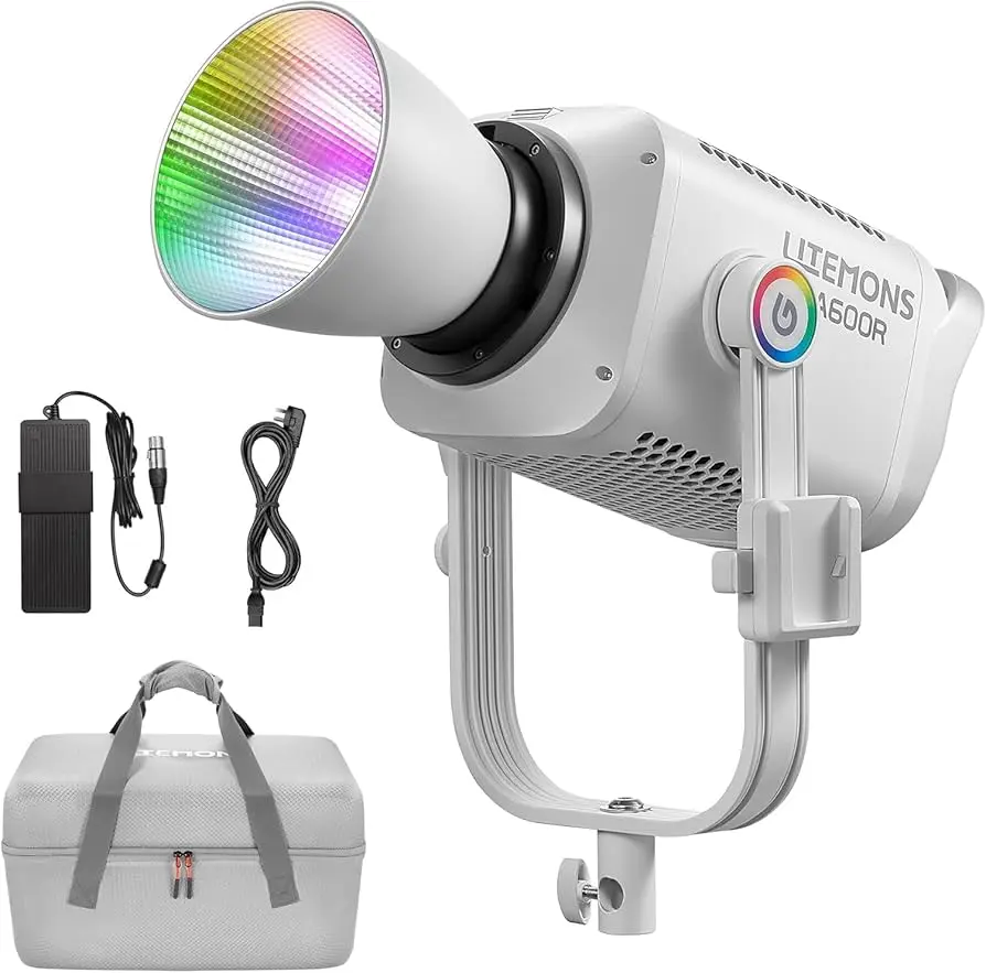 Godox LITEMONS LA600R RGB LED Monolight Kit (White)  Withe Storage Bag 