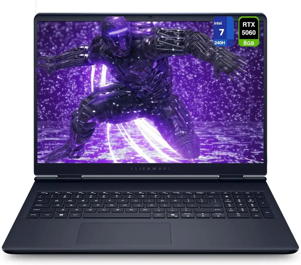 Dell Alienware 16 Aurora Gaming Laptop — Intel Core 7 240H, 32 GB RAM, 1 TB SSD, GeForce RTX 5060 8 GB