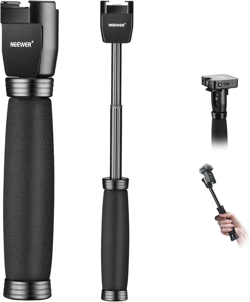 Neewer MS004 Telescoping Interview Microphone Handle for Wireless Microphones, 30cm (21000054)