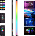 NEEWER TL60 RGB Light Stick for Camera Solid Color APP Support / 2.4G/DMX 7 Pixel Effects 18 Scenes 2500K-10000K CRI97+ TLCI98+ 3000mAh Battery10102650