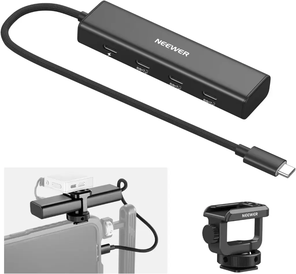 Neewer PS020E 4-in-1 USB-C 3.2 Gen 2 Hub with Cold Shoe Adapter (10105644)