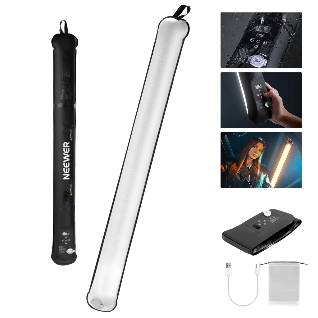Neewer BASICS GC21B 21W Bi-Color Handheld Inflatable LED Fill Light (10106583)