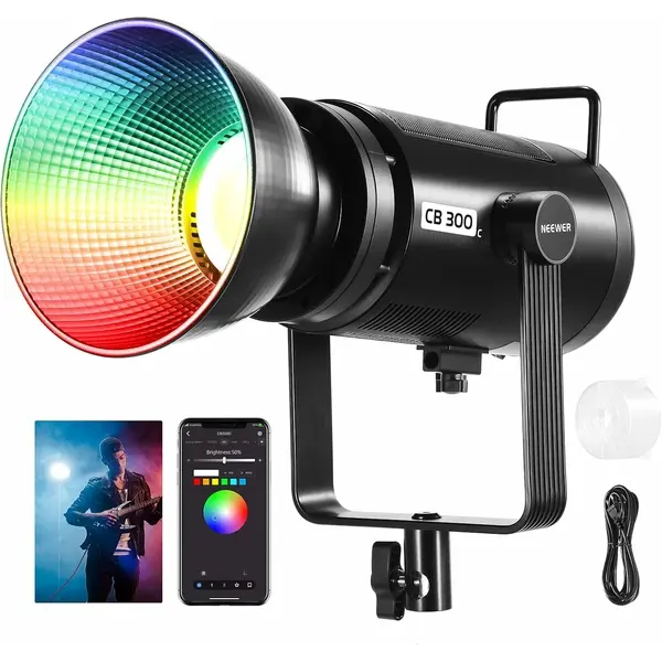 Neewer CB300C 300W RGBWW COB LED Video Light (10104991)