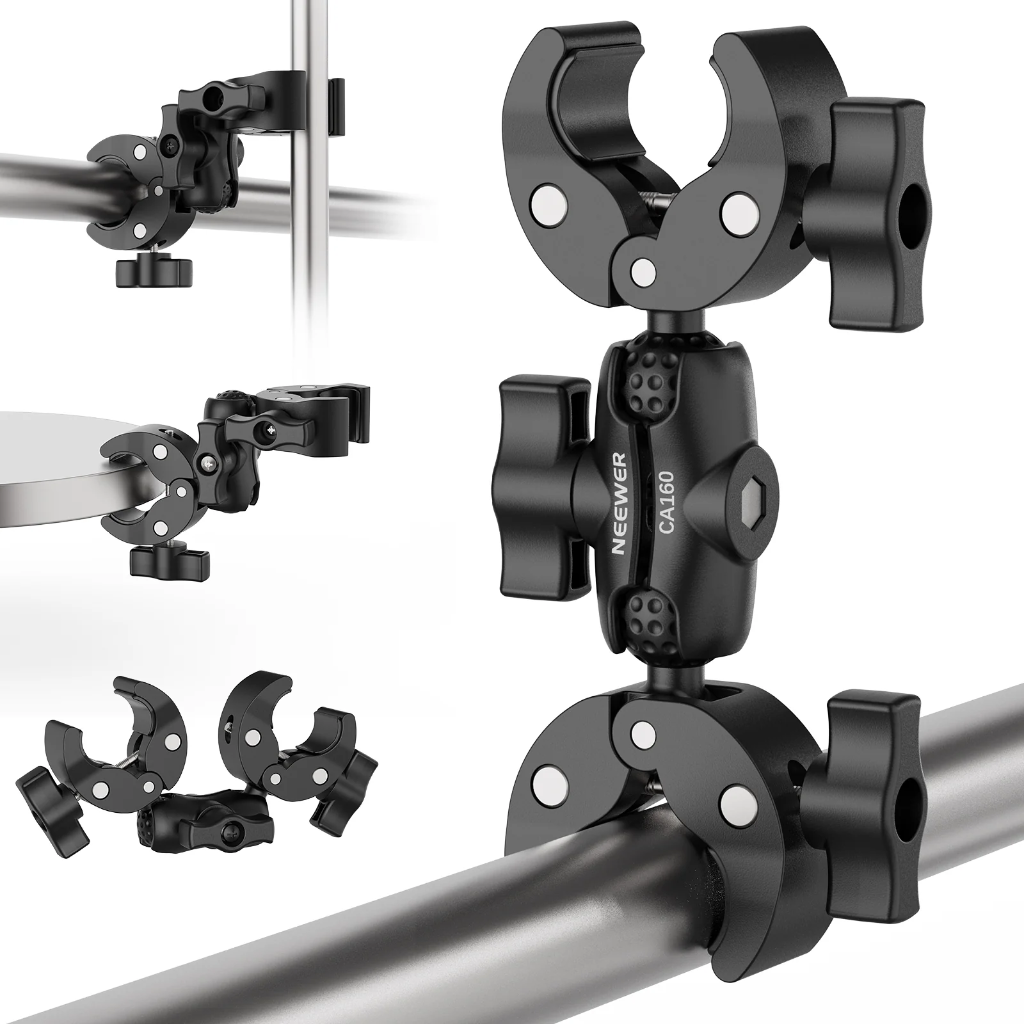 NEEWER CA160 Double Super Clamp Mount with Magic Arm 10107192
