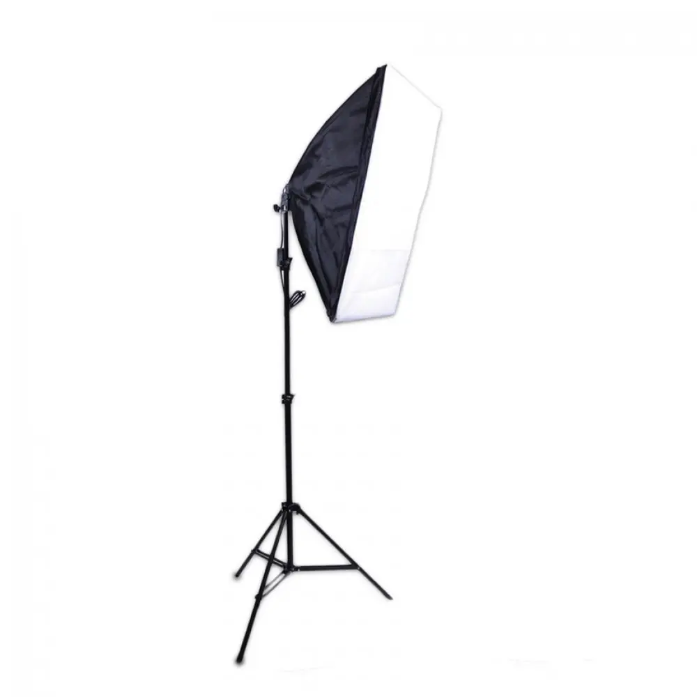 E27 5in1 5 Bulb Socket Light Lamp Holder Adapter for Studio Light KIT + 1*Light Stand + 1*SoftBox (40*60cm)