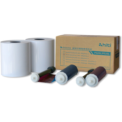 HiTi Print Kit for P520L and P525L, 13x18 cm (5x7"), 580 Prints
