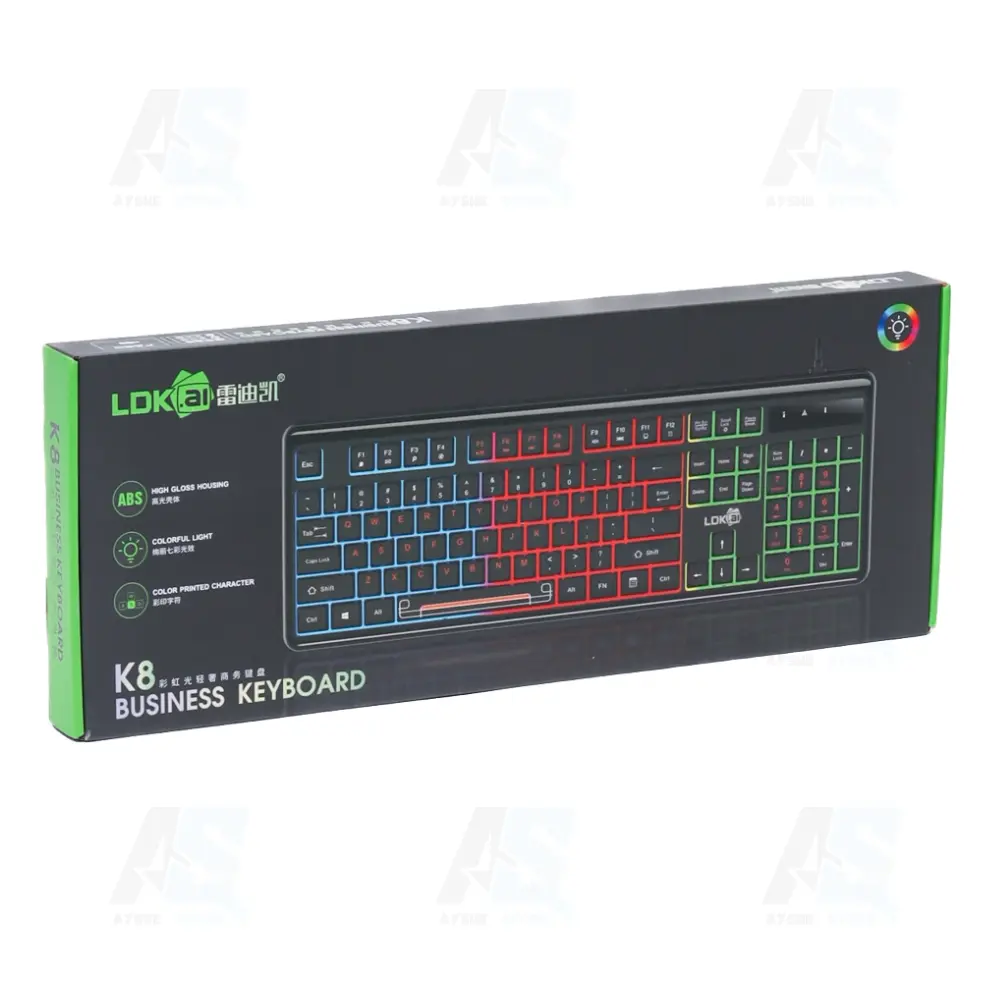 LDK.ai K8 Wired Gaming Keyboard with RGB Backlighting