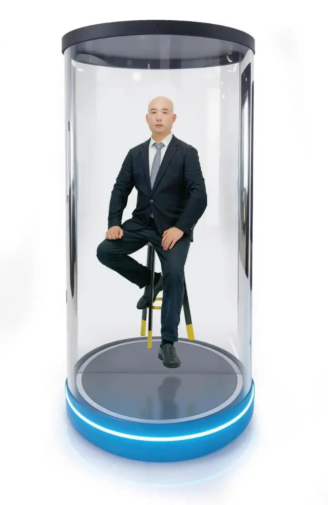 Cylindrical holographic 86" AI Digital Human Interactive All-in-One Machine 75KHD 