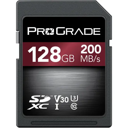 ProGrade Digital 128GB Strontium UHS-I SDXC Memory Card  / V30 / 200mb/s 