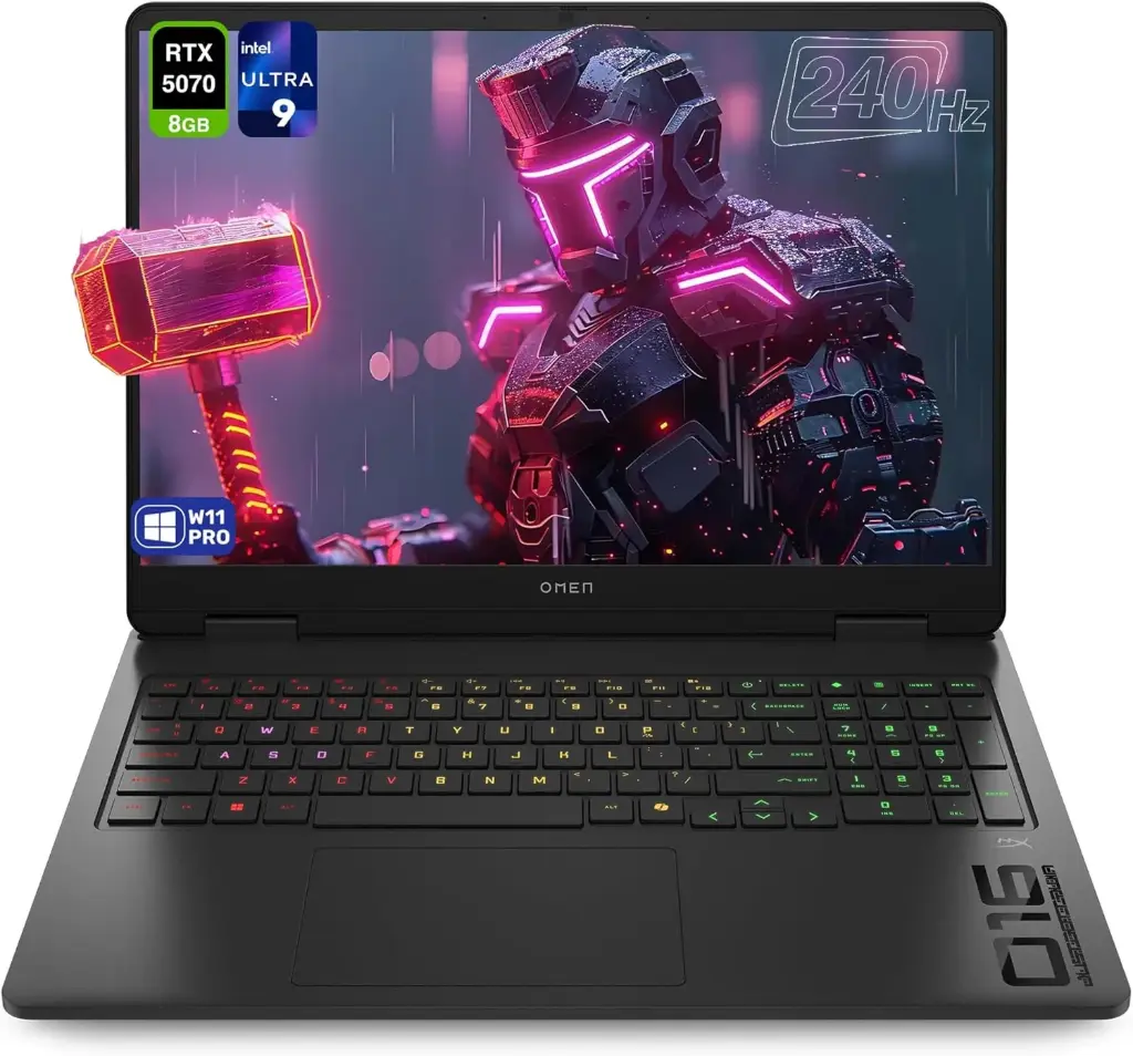 HP OMEN slim Ultra 9-285H 32GB DDR5 1TB NVIDIA GeForce RTX 5070 8GB 16" 2K IPS 144Hz 300 nits 