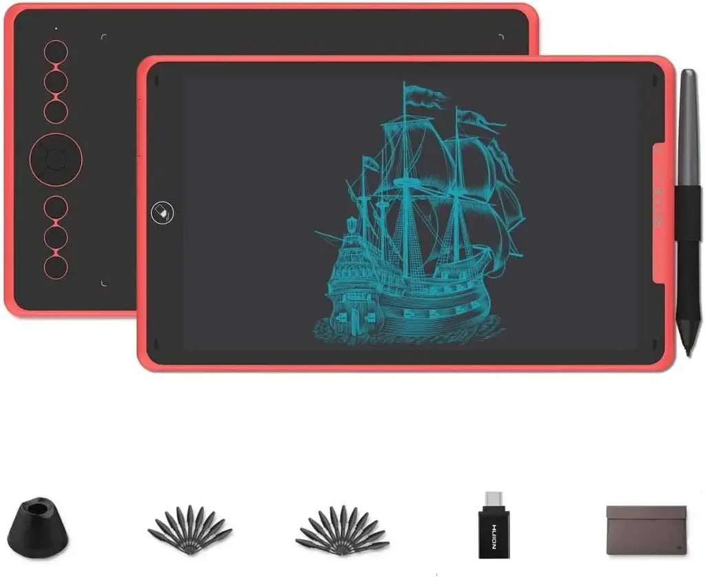 HUION Inspiroy Ink H320M Dual-Purpose Graphics Tablet and LCD Writing Tablet (Quartz Black)