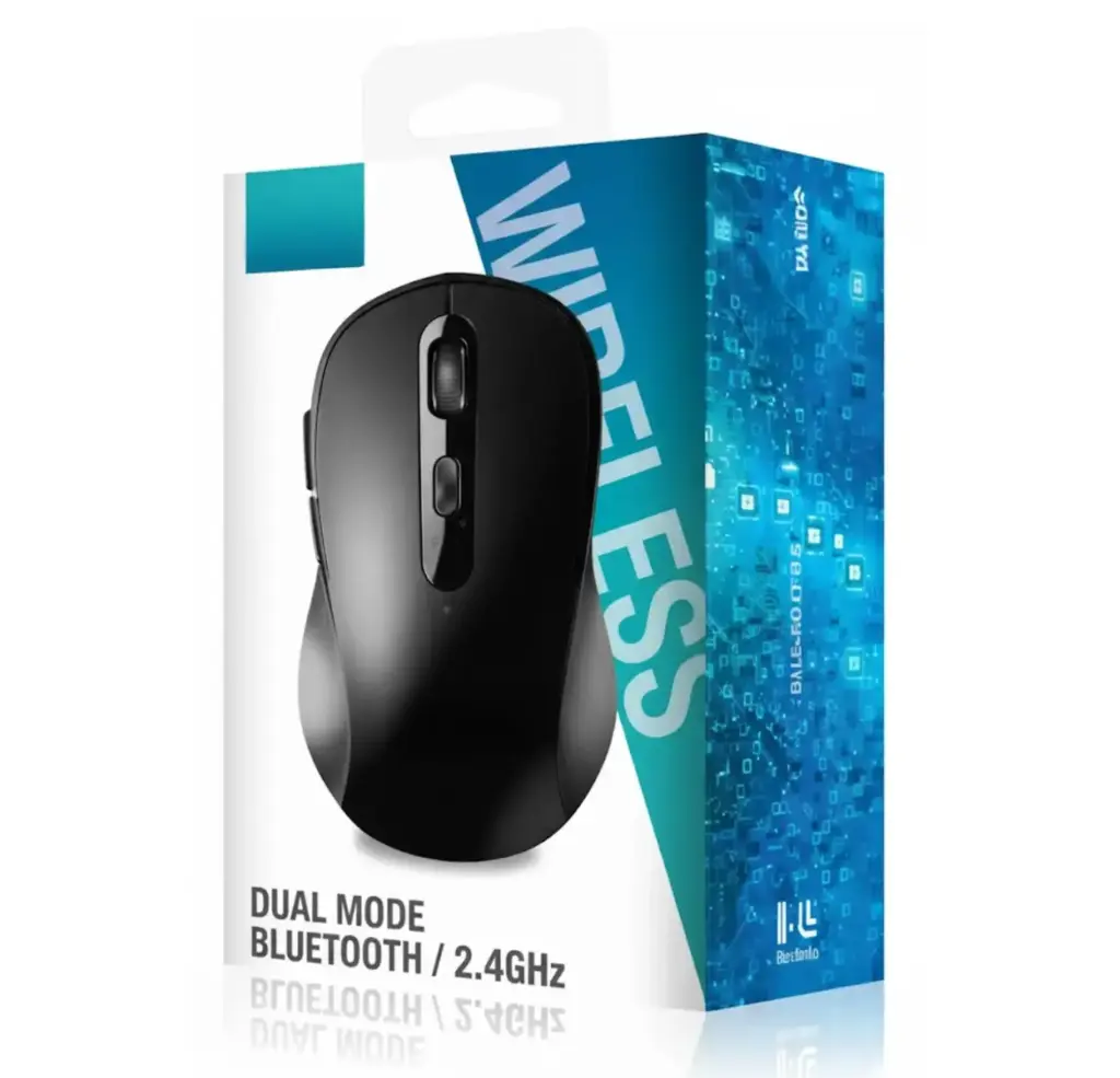 Nordic OP-44 Wireless Mouse (Bluetooth & 2.4GHz)