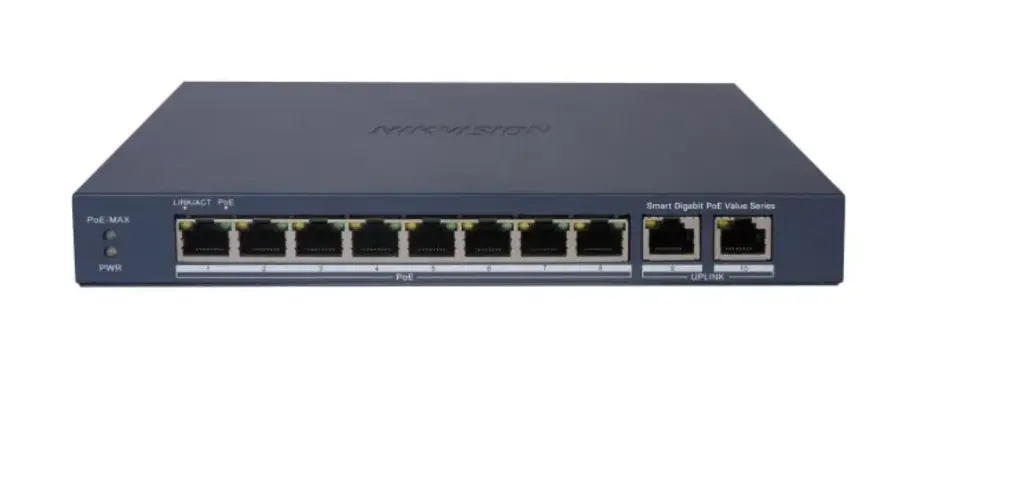 HIKVISION POE SWITCH MANAGED 8G+2GDS-3E1510P-E1/M