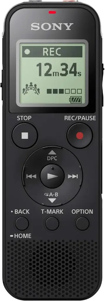Sony ICD-PX470 Stereo Digital Voice Recorder with Built-in USB Voice Recorder, Black 