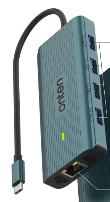 Onten OTN-UC962 10 in 1 USB-C
